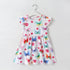 Summer Girls' Flying Sleeve Colorful Butterfly Princess Skirt